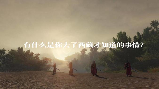 有什么是你去了西藏才知道的事情？